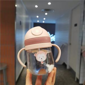 [KARAKTERKU] Botol Minum Air Anak Anti Tumpah Dengan Sedotan 300ml Motif Kartun Water Bottle Bayi