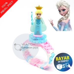 Jam Tangan Fashion Anak Perempuan LEGO Karakter Princess Strap Rantai Plastik + Aksesoris LEGO TG0097 Grosir Murah