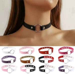 Phong Cách Punk da Choker với tuyên bố thời trang vòng kim loại sắc nét cho thời trang dạo phố và cuộc sống về đêm