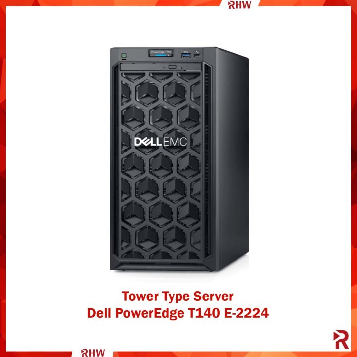 T140 Xeon Tower Server Dell EMC Poweredge Intel E2224 ( 4.60GHz Quad Core 4 Threads Tray ) 365W