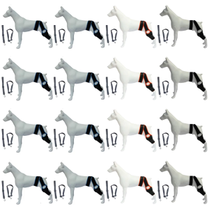 Regulable Dog Knee Brace Set Dog Injury Recovery Elastics Large Dog Leg Bandage for Rear Leg Pains Reliefs