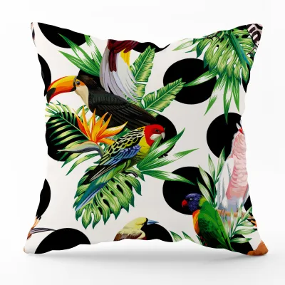 SG - Cushion Cover 45x45cm Decorative Botanical Theme Printed Cushion Cover Sofa Throw Pillowcase - ( BOTANIKA BY THE ESPACE COLLECTION )