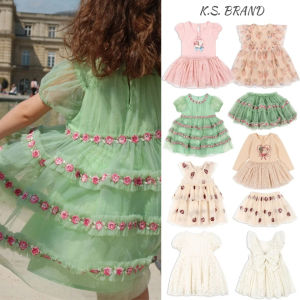 2025 KS Summer Baby Girls Unicorn Princess Dress Kids Clothes Girls Rose Mesh Dresses Children Sequin Skirts Baby Party Vestidos2026