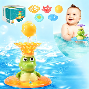 Đồ chơi phun nước cá sấu có đèn LED Lên dây cót nổi Đồ chơi vui nhộn dưới nước trong bồn tắm cho bé mới sinh Quà tặng cho trẻ mầm non Bồn tắm2026