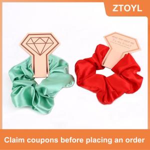 【ZTOYL】 1Pcs Bridesmaid Gift Hair Scrunchies Bachelorette Party Bridal Shower Wedding Souvenir Team Bride To Be Haircircle Gift Souvenir For Guests