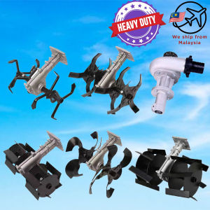 Cultivator Head Tiller Cultivator Brush Cutter Head Loosen Earth Ditching Six Claw Slant Straight Water Pum