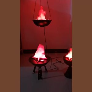 Đèn ngọn lửa trang trí ngày lễ KTV Mô phỏng quầy bar LED Nồi lửa điện tử có đèn 20cm30cm Chậu lửa treo có ghế ngồi