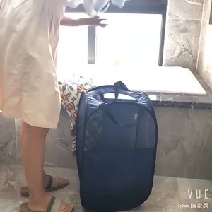 Foldable Laundry Basket Cartoon Folding Dirty Mesh Clothes Storage Box Cute Cloth Organizer for Kids Bakul Baju Pakaia