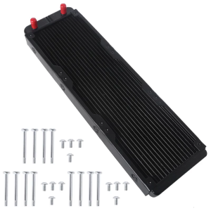 Aluminum Water Cooling Radiator 18 Tubes Heat Exchanger CPU Heatsink Cooler Fast Heat Dissipation for PC Computer