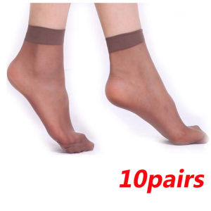 10Pairs Women Socks Summer Ultra Thin Ankle socks Elastic Silky Short Socks Girls Summer Ankle Invisible Socks