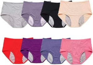 Leakproof Ladies Underwear - 8Pcs Leakproof Panties for Over 60 # s with Incontinence