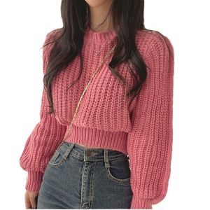 Pullover Soft and Sticky Loose-fitting Pullover Sweater Cozy Warmth Soft Young Fashionable Women