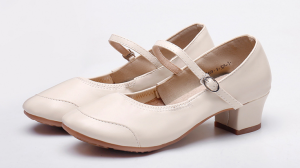 Ready Stok Lokal Sepatu dance wanita Sepatu Wanita sepatu dans Sepatu hak 4cm Sepatu Heel Sepatu Dansa Latin wanita