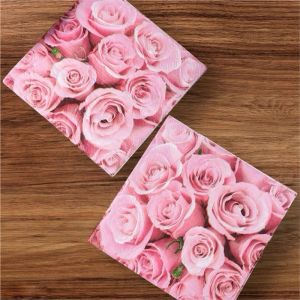 Party Napkin / Serviette (Paper) - Colour Floral Roses Print [NSP046]