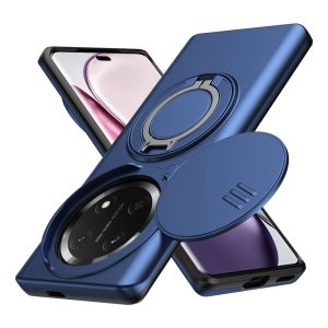 For Honor Magic 7 Lite 5G Case Slide Camera Lens Protector Armor Phone Cases For Honor Magic7 Lite Ring Holder Cover