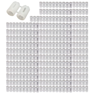 900Pieces Practical 5mm Diameter White Plastic Expansion Dowels Ideal for Home and Professional Construction Use