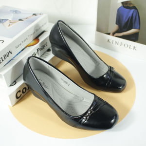 Black Formal Shoes Office Shoes Painless Shoes For Woman GD3266#
