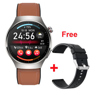 NineWind Mới MT200 ECG Đồng hồ thông minh ECG + PPG không xâm lấn đường huyết huyết áp Heart Rate cuộc gọi Bluetooth cho IOS Android 1.43-inch Màn hình AMOLED với bộ mã hóa thể thao sức khỏe đồng hồ cho nam nữ