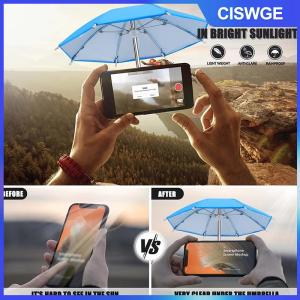 CISWGE Sáng Tạo Mini Ô Điện Thoại Đứng Phổ Không Thấm Nước Chủ Cho Điện Thoại Di Động Ngoài Trời Bảo Vệ Điện Thoại Từ Mưa