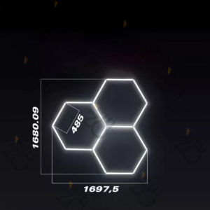 1/3/5 Holes Hexagon LED Lighting Car Detail Garage Workshop Retail Light Honeycomb Hex Car wash light