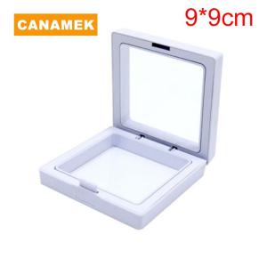 【CANAMEK】 White Transparent Suspension Display Cases Jewelry Box Necklace Storage Holder