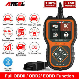 Ancel AS100 OBD2 Scanner Check Engine Code Readers & Scan Tools Gasoline/Diesel Car Diagnostic Tool Automotive Odb2 Scanner DTC Lookup OBD Scanner Guage Meter PK Launch CR5001 Thinkobd 500 Thinkdiag mini Mucar BT200