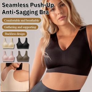 Seamless Invisible Push-Up Comfortable Anti-Sagging Bra Full Cup Plus Size Women Underwear No Steel Ring Brassiere