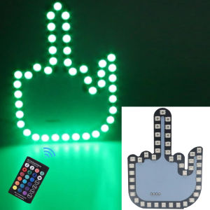 Universal Fun LED Car Finger Lights with Remote Control Car Accessories Road Rage Signal in Rear Window