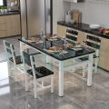 Bewell Dining Table Set with 4 Seater Restaurant Home Dining Table 4 Chair For Living Room. 