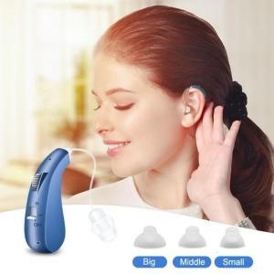 Rechargeable Hearing Assist Mini Adjustable Tone Sound Amplifier Portable Deaf Elderly Hearing Ergonomic Silicone Ear Tip