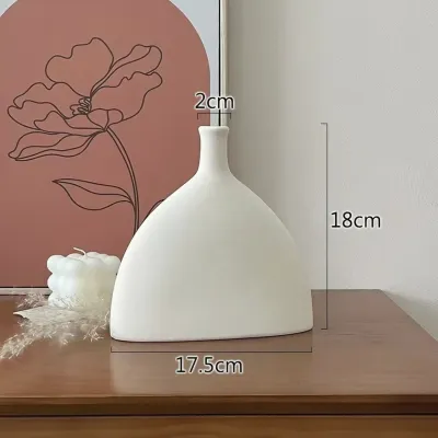 OurHome [แจกันเซรามิก] แจกันเซรามิก Subai ceramic vase แจกันเรียบง่าย ของแต่งบ้าน พร็อพถ่ายรูป ร้านกาแฟ ร้านอาหาร ของตกแต่งโรงแรม