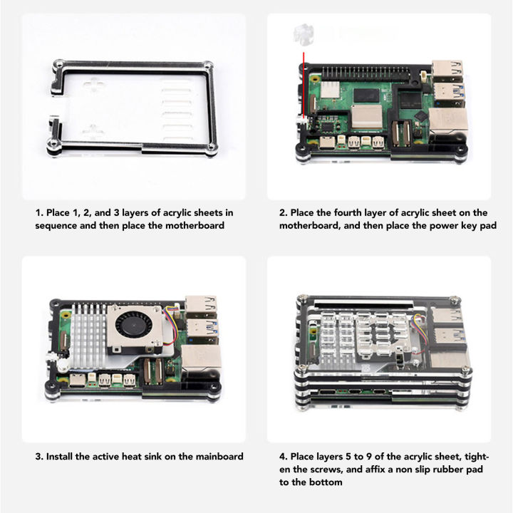 Single Board Computer Acrylic Case Prevent Damage Single Board Computer ...