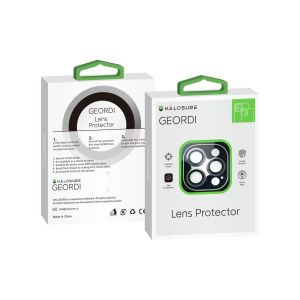 HALOSURE Geordi Guard 3-Units Camera Lens Protector Cover With Cover for iPhone 14 PRO / 14 PRO MAX