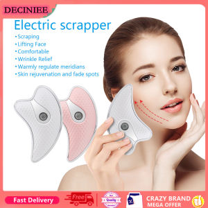DECINIEE Electric Facial Guasha Scraper Massager Face Tighten&Lifting Firming Plate Guasha Board for for Face Neck Body Skin Massage Tool