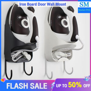 Iron Board Door Wall Mount Storage Rack Holder Hanger Cupboard Black/White hanging up your ironing table High Quality Iron machine Storage Iron Steamer Stand