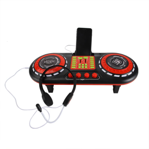 Rechargeable Multifunction DJ Music Machines For Kids Realistic Mixer Design With Karaoke Mics And Rhythm Game