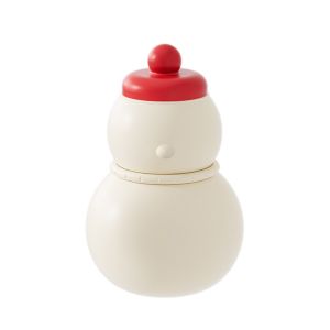 KECTTIO Silicone Snowman Design Ice Ball Cup Non-stick 3 in 1 Ice Cube Maker Portable Easy To Demolding Ice Cube Cup Bar