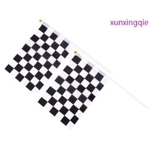 xunxingqie 5x Black And White Flag Checkered Racing Banner Polyester Flags Hand Signal Flags