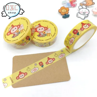 เทปกาว วาชิเทป WASHI TAPE ยาว10เมตร หน้ากว้าง 15มม. เทปกาววาชิ เทปกาวน่ารักเทปตกแต่ง สติก๊กเกอร์ DIY (ราคาต่อชิ้น) เทปน่ารัก เทป