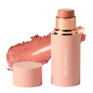 MCoBeauty Baby Face Cream Blush Stick - Charley - Cheek & Lip Tint Stick Nude Peach Shade For A Natural Flush Wear On Cheeks & Lips Buildable Dewy Color Jojoba Infused Vegan & Cruelty Free