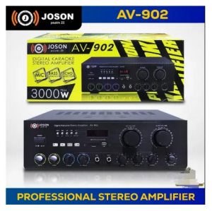 JOSON AV-902 1200watts x2 Max Peak Digital Karaoke Professional Stereo Amplifier Made in Japan(ORIGINAL )