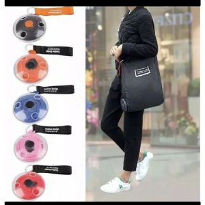 shopping bag roll up tas belanja gulung praktis tas gulung portable T48