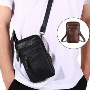 【COD & Ready Stock】Túi Đeo Vai Nhỏ Bằng Da Không Thấm Nước Cho Nam Túi Đưa Thư Túi Đeo Chéo Túi Đựng Điện Thoại