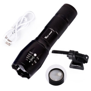 West Biking 4000 Lumens Bike Light LED Flashlight Zoomable Bicycle Headlight Front Lamp Torch USB Rechargeable Bike Accessories Cycling Headlight