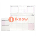 52 Sheets A4 Tearable Desktop Weekly Planner Calendar Notepad for Home School Office. 