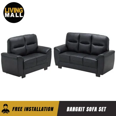 Living Mall Bangkit Sofa Set 2-Seater/3-Seater in 47 Colour -w/ PetFriendly Fabric/Faux Leather Options