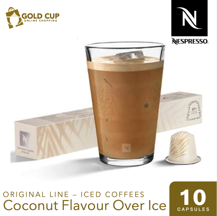 Nespresso Original Line Coconut Flavour Over Ice Coffee 10