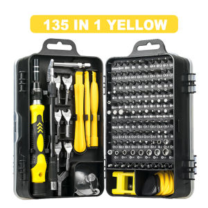 135In1 Screwdriver Set Torx Hex S2 Screwdriver Bits Tap Screw Driver Pocket Wrench Repair Phone Laptop Hand Tools Kit
