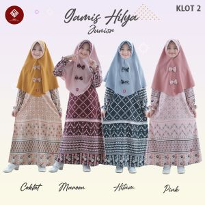 Gamis Anak Hilya Kids Plus Hijab Pita Kupu Batch 2 (usia 3-8 thn) ANV