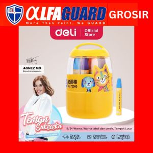 Deli 36 warna oil pastel desain Barrel mudah untuk diambil dan ditempatkan 72093
